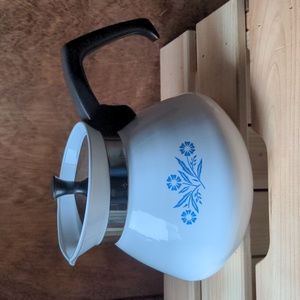 Corning Ware Vintage Cornflowers Coffee Pot 6 cup